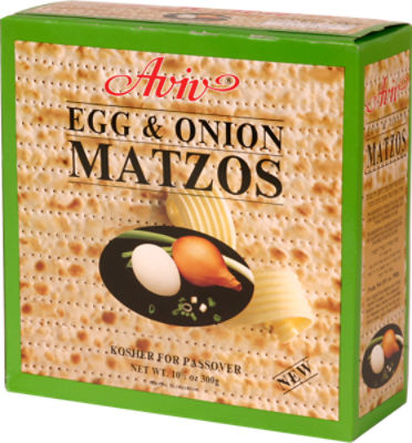 Aviv Egg Onion Matzo, 10.5 oz