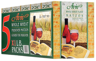 Aviv Whole Wheat Matzo, 5 pound