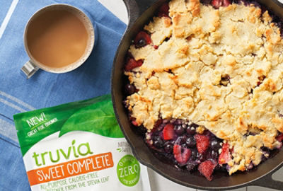 Keto-Friendly Berry Cobbler Skillet Recipe Made With Truvia Sweet Complete™ All-Purpose Sweetener