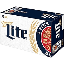 Miller Lite 15 Pack - Cans, 180 fl oz