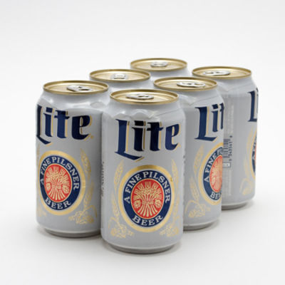 Miller Lite Lager Beer, 6 Pack, 12 oz Cans, 144 fl oz