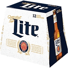 Miller Lite Lager Beer, 12 Pack, 12 oz Bottles, 144 fl oz