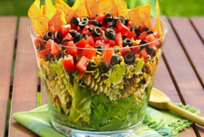 Layered Mexican Party Salad