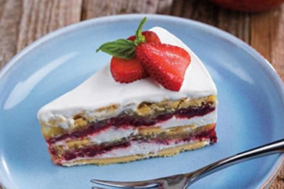 Lemon-Basil Strawberry Icebox Cake