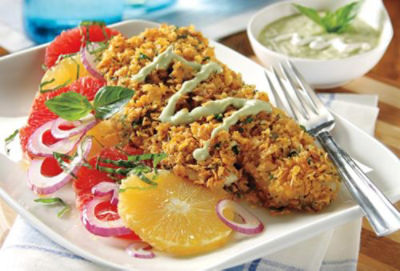 Lemon-Crumbed Tilapia