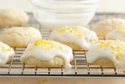 Lemon-Glazed Cream Cheese Cookies