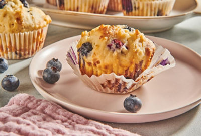 Lemon Ginger Blueberry Muffins