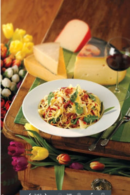 LinguinewithArugula,ProsciuttoandGouda.JPG