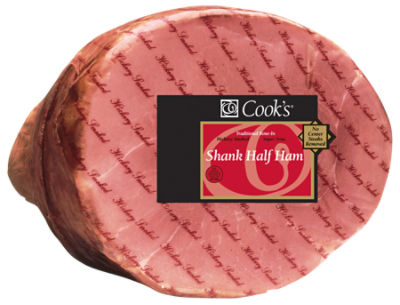 Cook's Fresh Smoked, Bone-In Ham, Shank Half, 11 pound