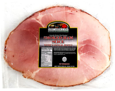 John F Martin Smoked Ham Slice, Center Cut, 1 pound