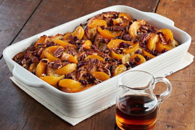 Make-Ahead Peach French Toast