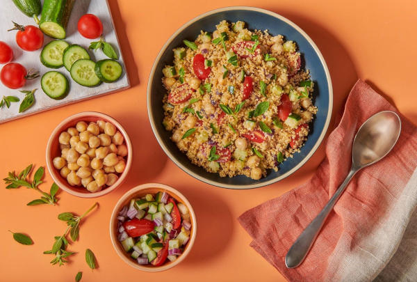 Mediterranean Couscous Salad with Chickpeas