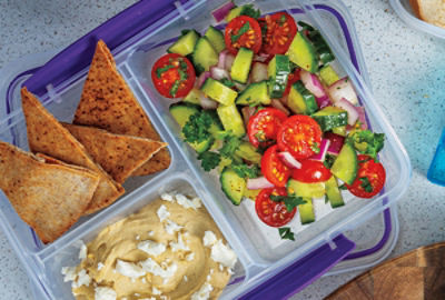 Mediterranean Snack Box with Baked Pita Crisps