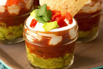 Mini Layered Fiesta Dips