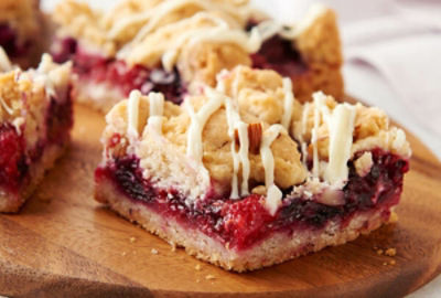 Mixed Berry Crumble Cookie Bars