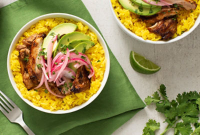 Mojo Chicken and Yellow Rice Bowl