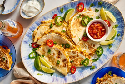 Monterey Jack Chicken Quesadillas