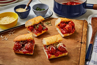 Mozzarella Meatball Sandwiches