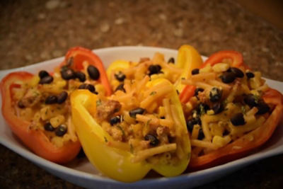 Muscle Mac® Stuffed Peppers Southwest Style