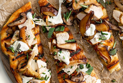 Mushroom Trio Grilled Flatbread