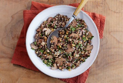 Mushroom Walnut Wild Rice