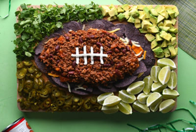 Nacho Chili Football Tray