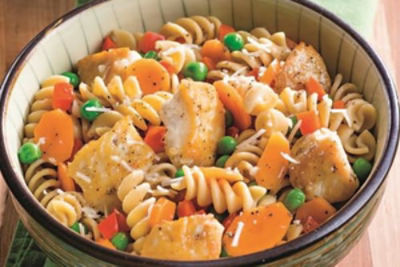 One Pot Pasta Primavera with Chicken