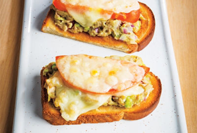 Open-faced No Mayo Tuna Melt