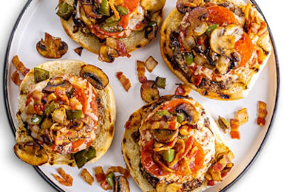 Open Faced Pizza Burger