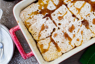 Overnight Eggnog French Toast Casserole