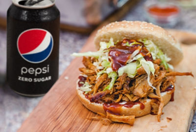 PEPSI Pulled Pork Sandwich