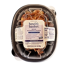 Bowl & Basket Oven Roasted Rotisserie Chicken - SOLD COLD, 33 oz, 33 Ounce