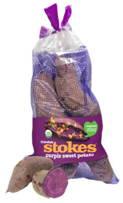 Stokes Organic Purple Sweet Potatoes, 3 LB Bag