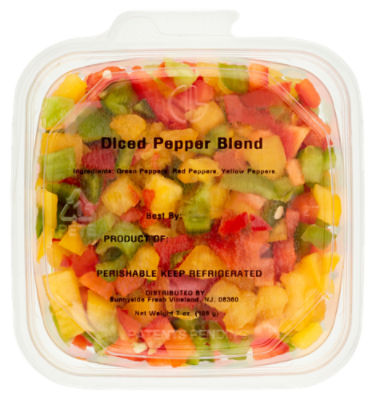 Sweet Bites Tri Peppers - Diced, 7 oz