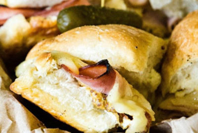 Party Time Hot Ham and Cheese Sliders