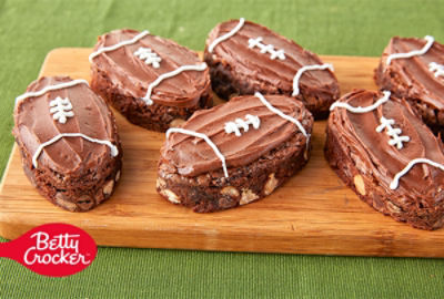 Peanut Butter Football Brownies