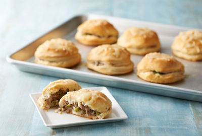 Philly Cheesesteak Biscuit Bombs