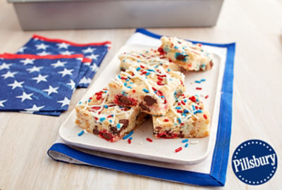 Pillsbury Loaded Red, White and Blue Cookie Bars