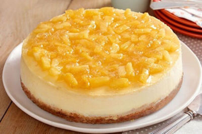 Pineapple Topped New York Cheesecake