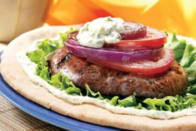 Portobello Mushroom Pitas