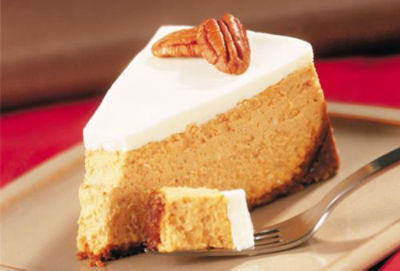 Pumpkin Cheesecake with Gingersnap Crust