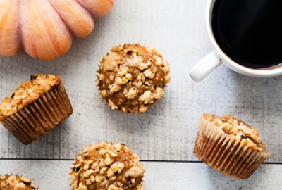 Pumpkin Spice Streusel Muffins