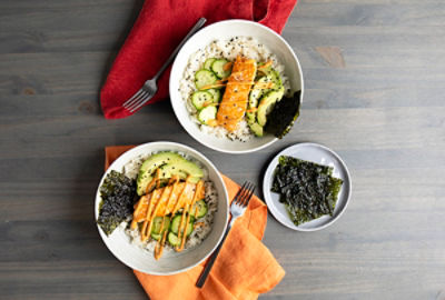 Quick Salmon Rice Bowls