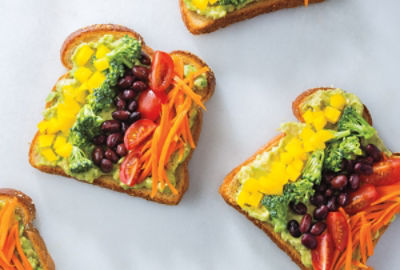 Rainbow Avocado Toast