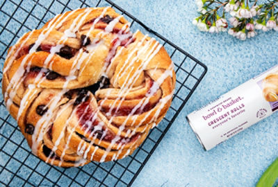 Raspberry Wreath Bread