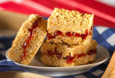 Rice Krispies Peanut Butter and Jelly Crisps