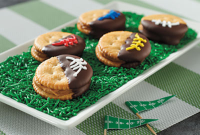 Ritz Peanut Butter and Chocolate Touchdown Treats