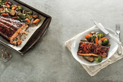 Roasted Asian-Glazed Salmon & Veggies