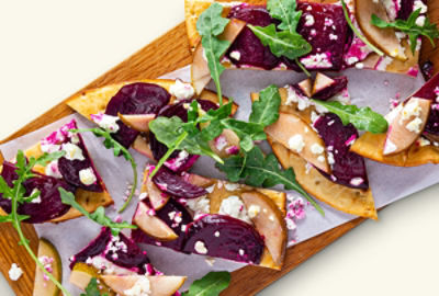 Roasted Beets and Goat Cheese Flatbread