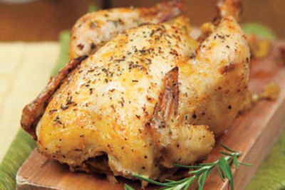 Roasted Chicken with Orange-Pineapple Sauce